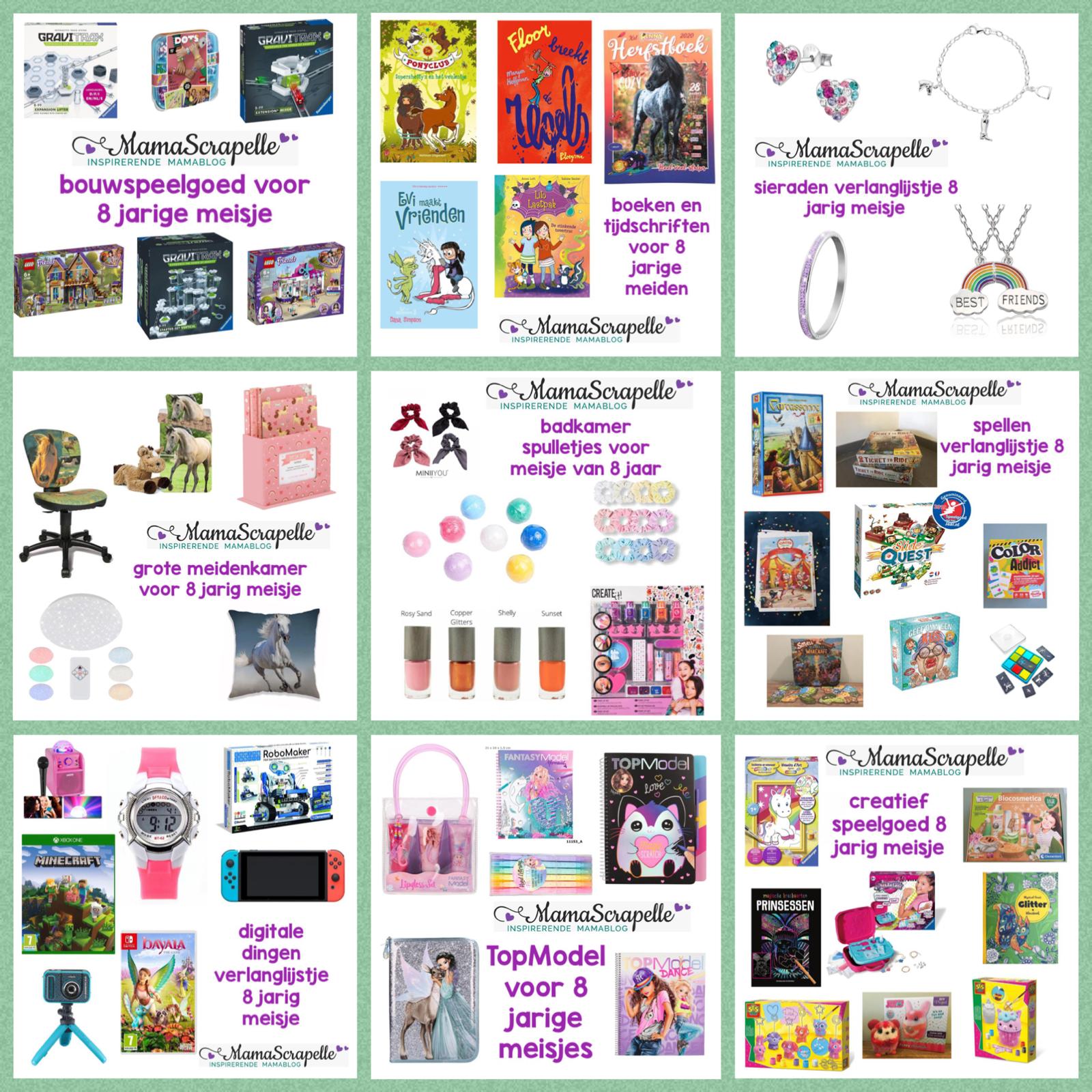 Verlanglijst voor 8 jarig meisje - Speelgoed Cadeau inspiratie - acht jaar