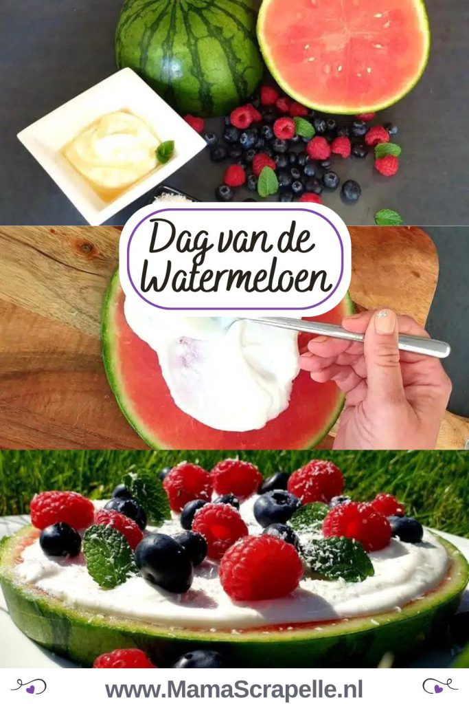 dag van de watermeloen watermeloenpizza