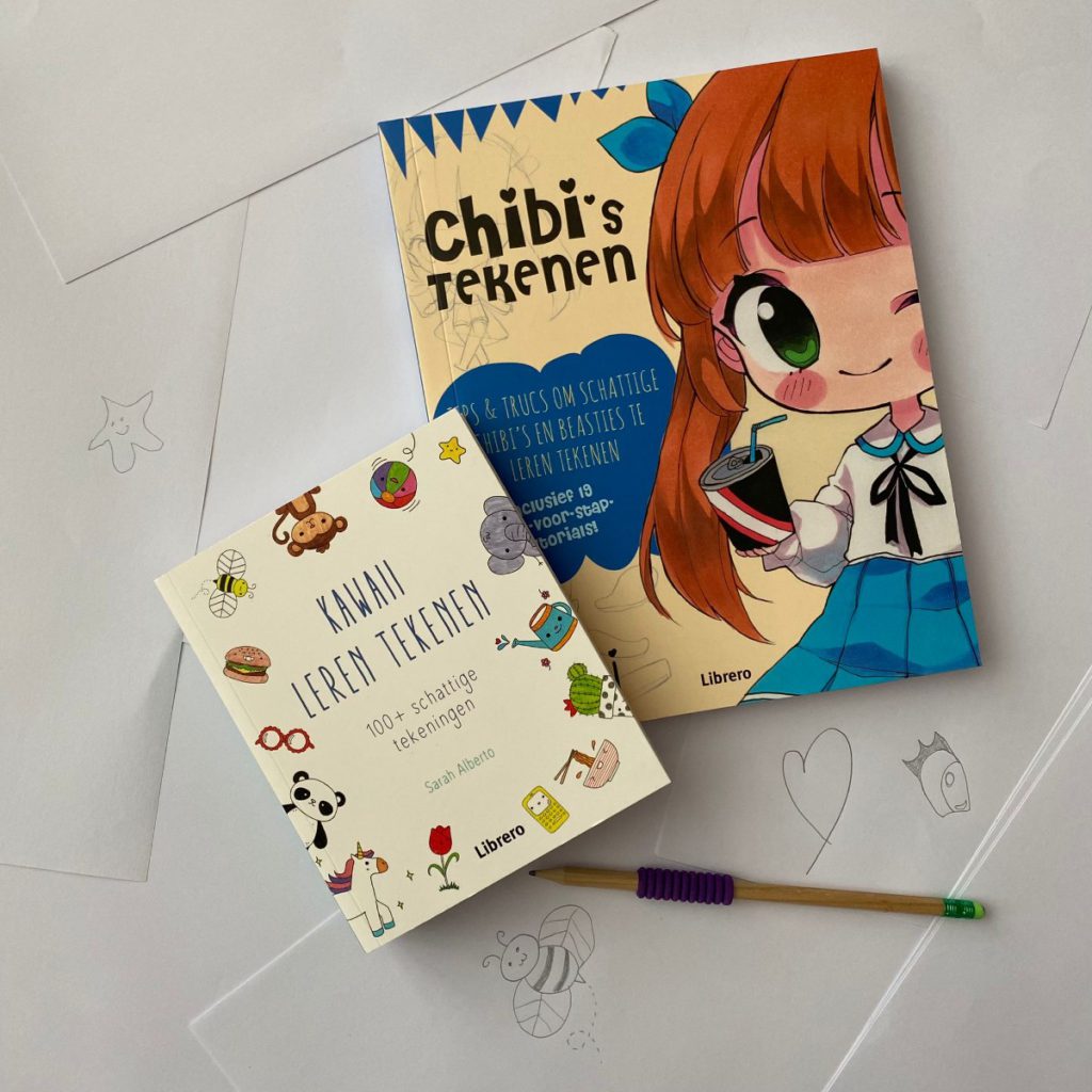 Japans leren tekenen chibi kawaii voorkant boeken librero