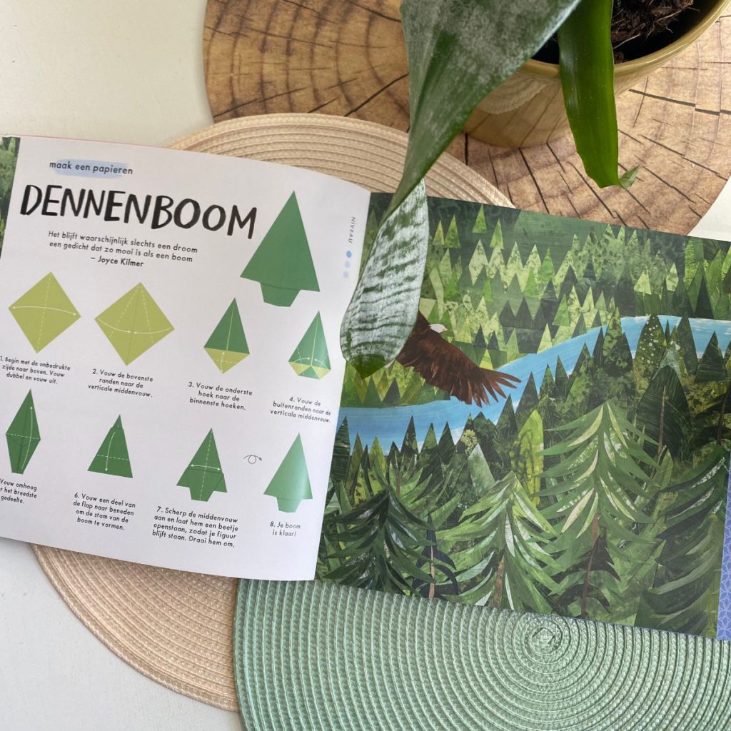 Bloemen Origami dennenboom vouwen