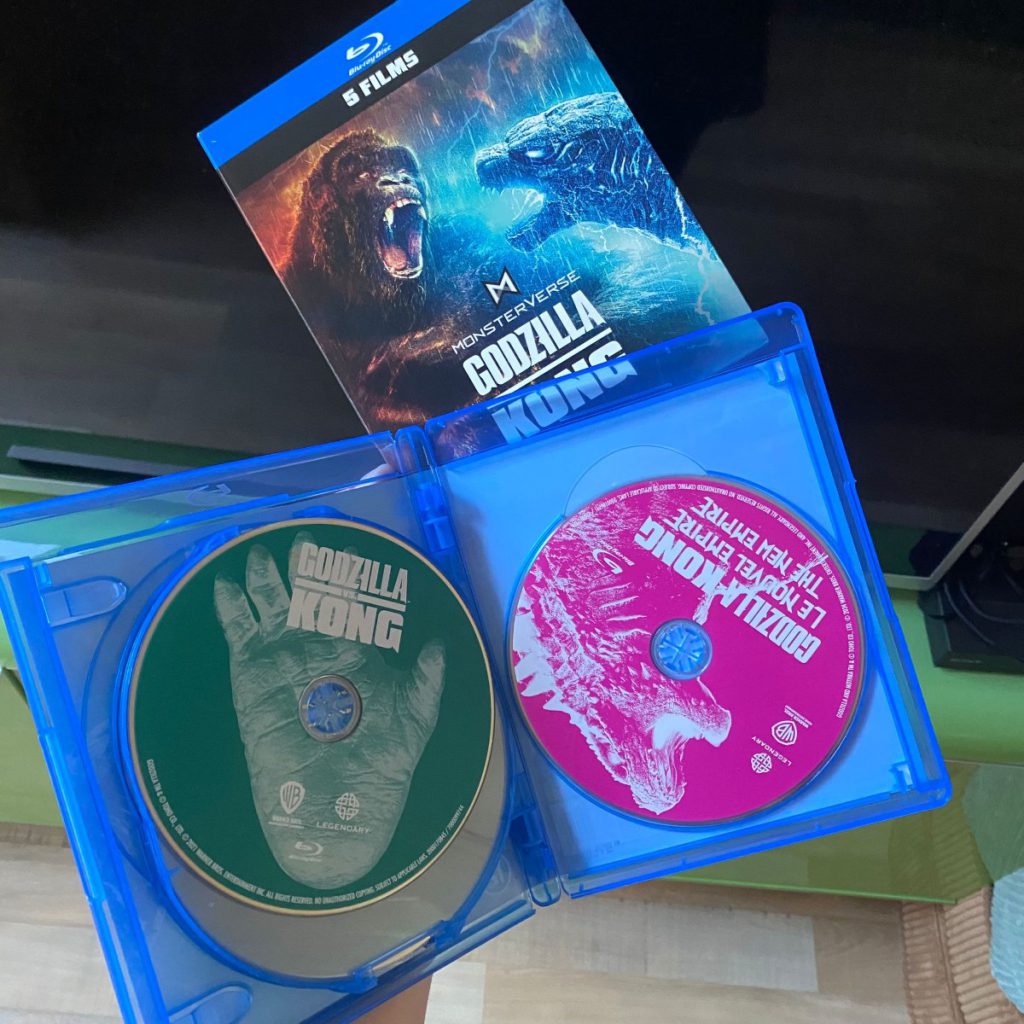 Monsterverse Godzilla versus Kong dvd blu-ray films