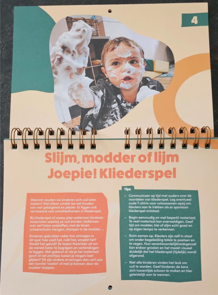 Slijm, modder of lijm! Kliederen kleuterleerkracht de kalender 