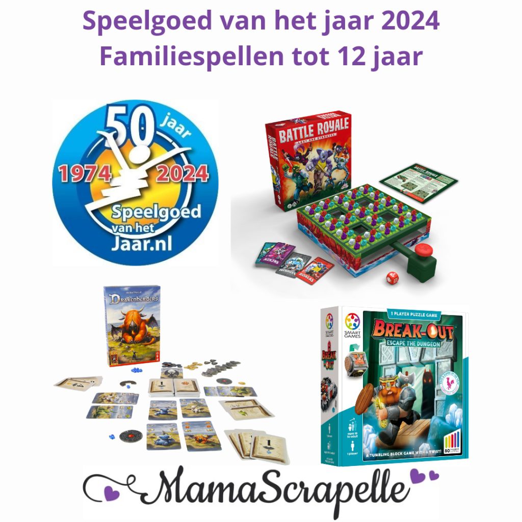 Familiespellen tot 12 jaar - Verkiezing Speelgoed van het jaar 2024